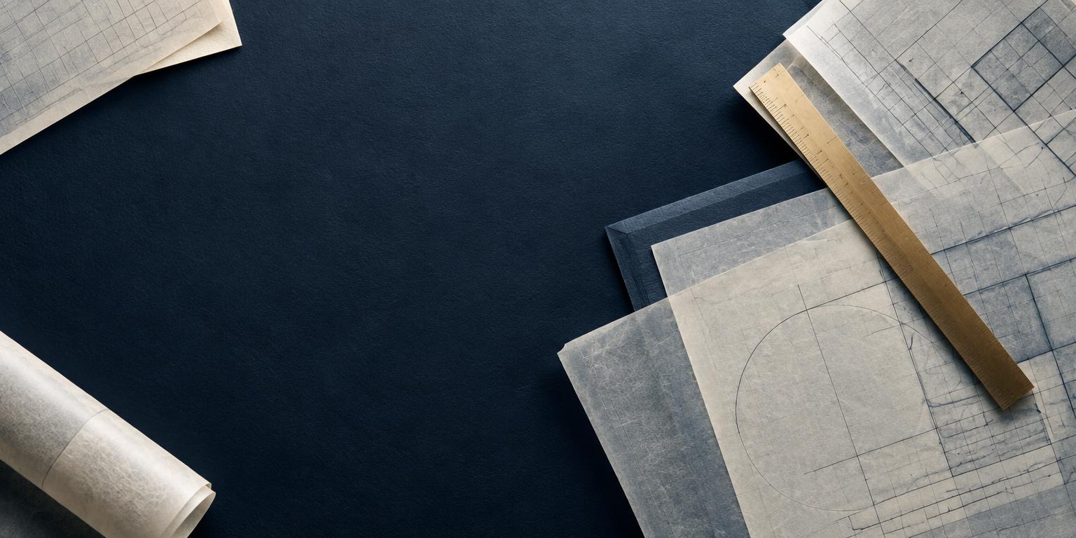 Layered tracing paper and geometric grid